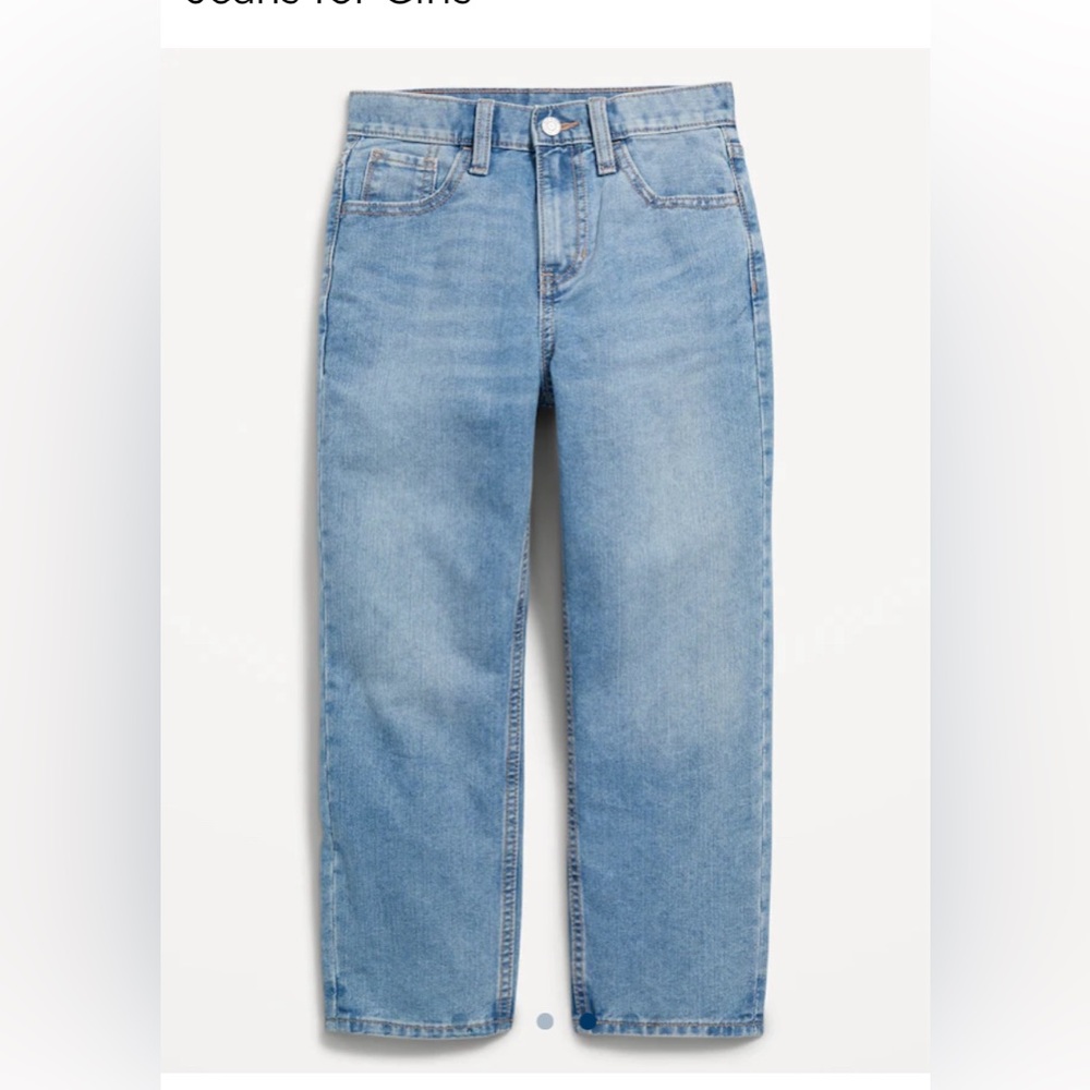 Girls High Rise Slouch Straight jeans size 12
